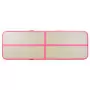 Tappetino Ginnastica Gonfiabile con Pompa 400x100x10cm PVC Rosa