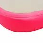 Tappetino Ginnastica Gonfiabile con Pompa 400x100x10cm PVC Rosa