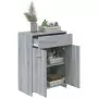 Armadietto Bagno Grigio Sonoma 60x33x80 cm in Legno Multistrato