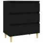 Credenza Nero 60x35x70 cm in Legno Multistrato