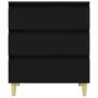 Credenza Nero 60x35x70 cm in Legno Multistrato