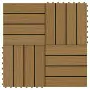 Piastrella Decking in WPC 11 pz 30x30 cm 1 sqm Colore Teak