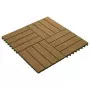 Piastrella Decking in WPC 11 pz 30x30 cm 1 sqm Colore Teak