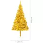 Albero di Natale Artificiale con Supporto Oro 240 cm PET