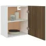 Mobile Pensile Rovere Marrone 50x31x60 cm in Legno Multistrato