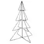 Albero di Natale a Cono 240 LED per Interni Esterni 115x150 cm