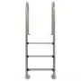 Scaletta per Piscina 3 Gradini in Acciaio Inox 304 120 cm