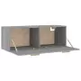 Mobile Pensile Grigio Sonoma 100x36,5x35 cm Legno Multistrato