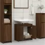 Armadietto Bagno Rovere Marrone 60x33x61cm Legno Ingegnerizzato