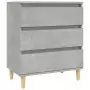 Credenza Grigio Cemento 60x35x70 cm in Legno Multistrato