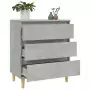 Credenza Grigio Cemento 60x35x70 cm in Legno Multistrato