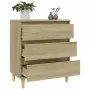 Credenza Rovere Sonoma 60x35x70 cm in Legno Multistrato