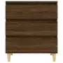 Credenza Rovere Marrone 60x35x70 cm in Legno Multistrato