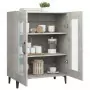 Credenza Grigio Cemento 69,5x34x90 cm in Legno Multistrato