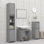 Armadietto Bagno Grigio Sonoma 60x33x61 cm in Legno Multistrato