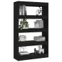 Libreria/Divisorio Nero 80x30x135 cm in Truciolato