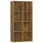 Libreria/Credenza Rovere Fumo 66x30x130 cm in Legno Multistrato