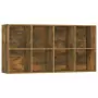 Libreria/Credenza Rovere Fumo 66x30x130 cm in Legno Multistrato