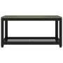 Tavolino da Salotto Grigio e Nero 90x45x45 cm in MDF e Ferro