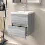 Mobile Lavabo Grigio Sonoma 41x38,5x45 cm in Legno Multistrato