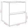 Mobile Lavabo Grigio Sonoma 41x38,5x45 cm in Legno Multistrato