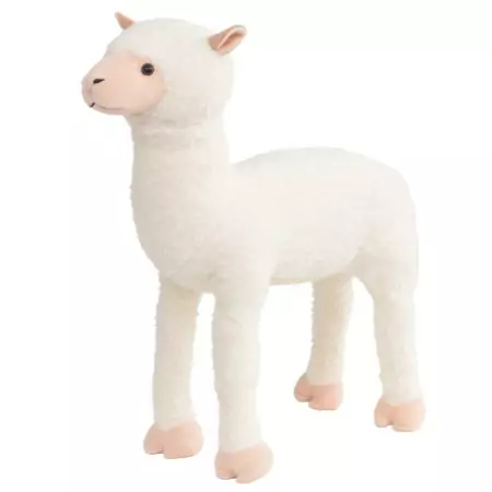 Alpaca di Peluche Giocattolo Bianca XXL