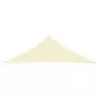 Parasole a Vela Oxford Triangolare 5x5x6 m Crema