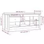 Scarpiera 110x38x45,5 cm in Legno Massello di Pino