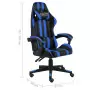 Sedia da Gaming Nero e Blu in Similpelle