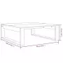 Tavolino Salotto Grigio Sonoma 100x100x35 cm Legno Multistrato