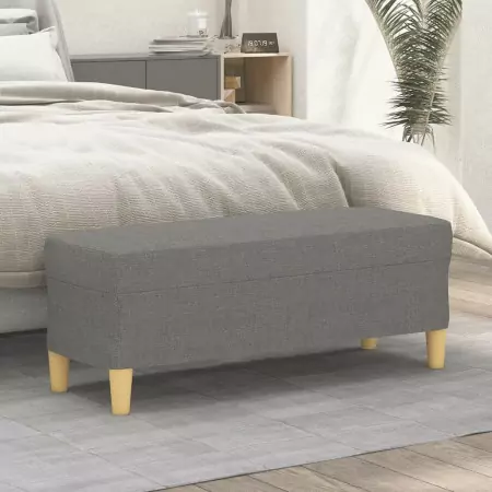 Panca Grigio Scuro 100x35x41 cm in Tessuto