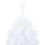 Albero di Natale Artificiale con Rami Folti Bianco 150 cm PVC