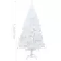 Albero di Natale Artificiale con Rami Folti Bianco 150 cm PVC