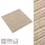 Quadrotte di Moquette 20 pz 5 m² 50x50 cm Beige a Strisce