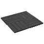 Piastrelle per Decking in WPC 11 pz 30x30cm 1 mq Nero