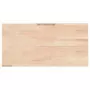 Piano Bagno 80x40x1,5 cm Legno Massello Non Trattato