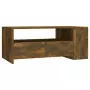 Tavolino da Salotto Rovere Fumo 102x55x42 cm Legno Multistrato