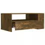 Tavolino da Salotto Rovere Fumo 102x55x42 cm Legno Multistrato