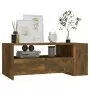 Tavolino da Salotto Rovere Fumo 102x55x42 cm Legno Multistrato