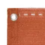 Paravento da Balcone Arancione 120x500 cm in HDPE