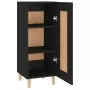 Credenza Nero 34,5x34x90 cm in Legno Multistrato