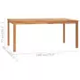 Tavolo da Pranzo da Giardino 180x90x77 cm in Massello di Teak