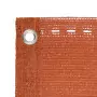 Paravento da Balcone Arancione 75x500 cm in HDPE