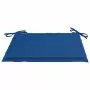 Cuscini per Sedie da Esterno 6 pz Blu Reale 40x40x3 cm Tessuto