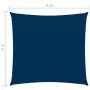 Parasole a Vela in Tela Oxford Quadrata 6x6 m Blu