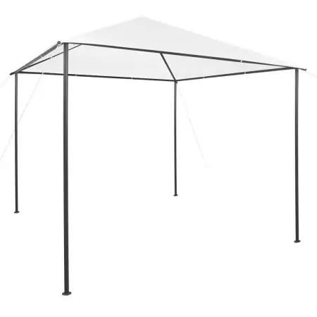 Gazebo da Giardino 3x3x2,9 m Bianco 180 g/m²