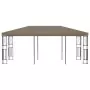 Gazebo 6x3 m Grigio Talpa in Tessuto