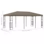 Gazebo 6x3 m Grigio Talpa in Tessuto