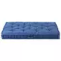 Cuscino per Pallet e Pavimento in Cotone 120x80x10 cm Blu Chiaro