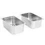 Contenitori Gastronorm 2 pz GN 1/1 200 mm in Acciaio Inox